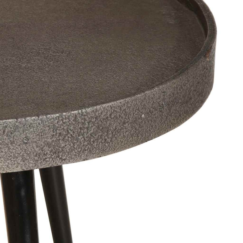 vidaXL 2 db ezüst színű szerelt fa dohányzóasztal