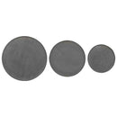 vidaXL 3 db fekete szerelt fa dohányzóasztal