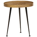 vidaXL 3 db arany színű szerelt fa dohányzóasztal