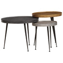 vidaXL 3 db többszínű szerelt fa dohányzóasztal