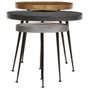 vidaXL 3 db többszínű szerelt fa dohányzóasztal