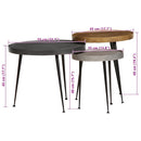 vidaXL 3 db többszínű szerelt fa dohányzóasztal