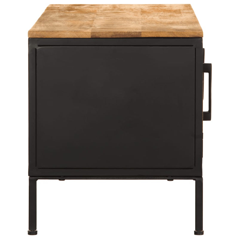 vidaXL tömör nyers mangófa TV-szekrény 110 x 35 x 40 cm
