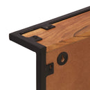 vidaXL tömör akácfa falra szerelhető ruhafogas 6 akasztóval