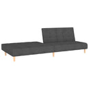vidaXL kétszemélyes sötétszürke szövet kanapéágy