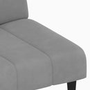 vidaXL kétszemélyes világosszürke bársony kanapéágy