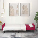 vidaXL kétszemélyes bordó bársony kanapéágy