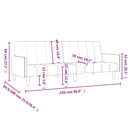 vidaXL kétszemélyes fekete bársony kanapéágy