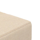 vidaXL kétszemélyes krémszínű szövet kanapéágy két párnával