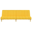 vidaXL kétszemélyes sárga szövet kanapéágy