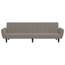 vidaXL kétszemélyes világosszürke bársony kanapéágy