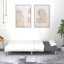 vidaXL kétszemélyes sötétszürke szövet kanapéágy