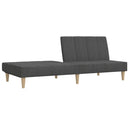 vidaXL kétszemélyes sötétszürke szövet kanapéágy