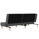 vidaXL kétszemélyes sötétszürke szövet kanapéágy