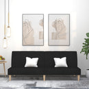 vidaXL kétszemélyes fekete szövet kanapéágy