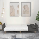 vidaXL kétszemélyes sötétszürke szövet kanapéágy két párnával