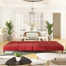 vidaXL kétszemélyes bordó bársony kanapéágy