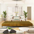 vidaXL kétszemélyes barna bársony kanapéágy