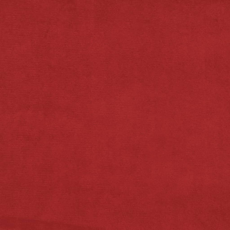 vidaXL kétszemélyes bordó bársony kanapéágy két párnával