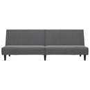vidaXL kétszemélyes sötétszürke bársony kanapéágy