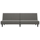 vidaXL kétszemélyes szürke műbőr dívány