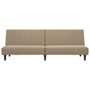 vidaXL kétszemélyes kávészínű műbőr dívány