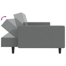 vidaXL kétszemélyes szürke műbőr dívány