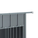 vidaXL antracitszürke horganyzott acél kutyakennel 153x91x110 cm
