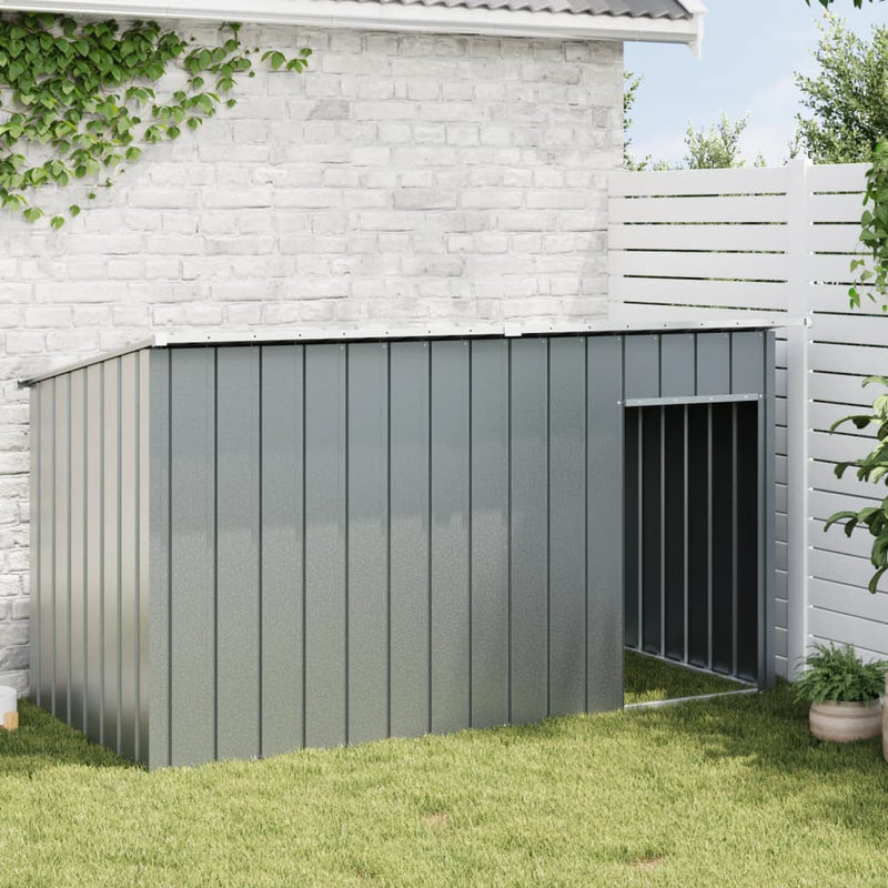 vidaXL antracitszürke horganyzott acél kutyakennel 196x91x110 cm