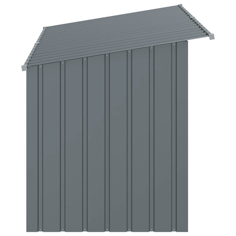 vidaXL antracitszürke horganyzott acél kutyakennel 196x91x110 cm