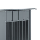 vidaXL antracitszürke horganyzott acél kutyakennel 196x91x110 cm