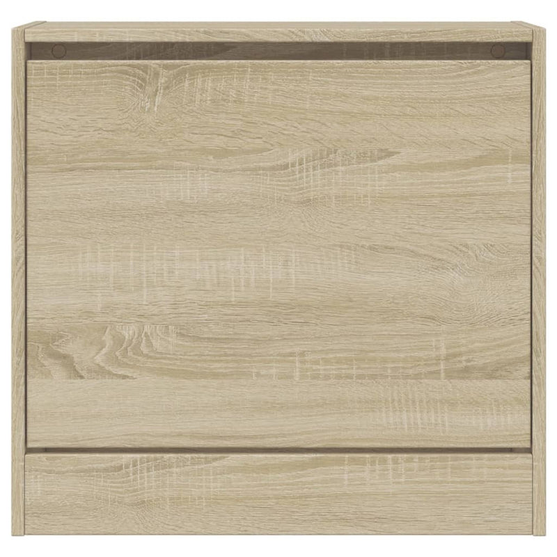 vidaXL sonoma tölgy színű szerelt fa cipőszekrény 60 x 21 x 57 cm