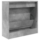 vidaXL betonszürke szerelt fa cipőszekrény 60 x 21 x 57 cm