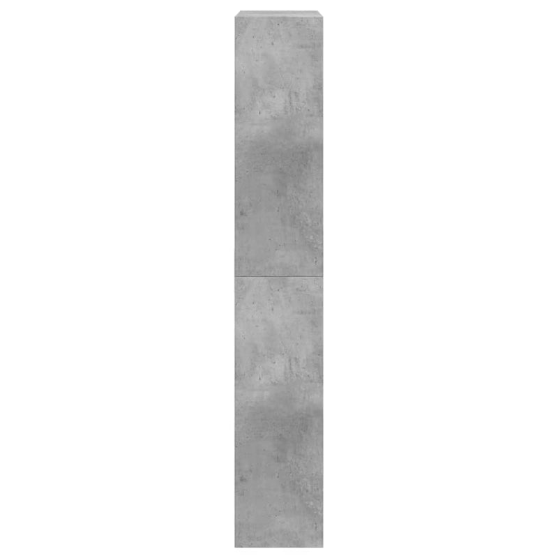 vidaXL betonszürke szerelt fa cipőszekrény 60 x 21 x 125,5 cm