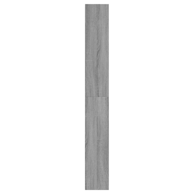 vidaXL szürke sonoma színű szerelt fa cipőszekrény 60x21x163,5 cm