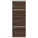 vidaXL barna tölgyszínű szerelt fa cipőszekrény 60 x 21 x 163,5 cm