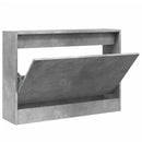 vidaXL betonszürke szerelt fa cipőszekrény 80 x 21 x 57 cm