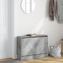 vidaXL betonszürke szerelt fa cipőszekrény 80 x 21 x 57 cm