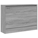 vidaXL szürke sonoma színű szerelt fa cipőszekrény 80 x 21 x 57 cm