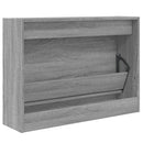 vidaXL szürke sonoma színű szerelt fa cipőszekrény 80 x 21 x 57 cm