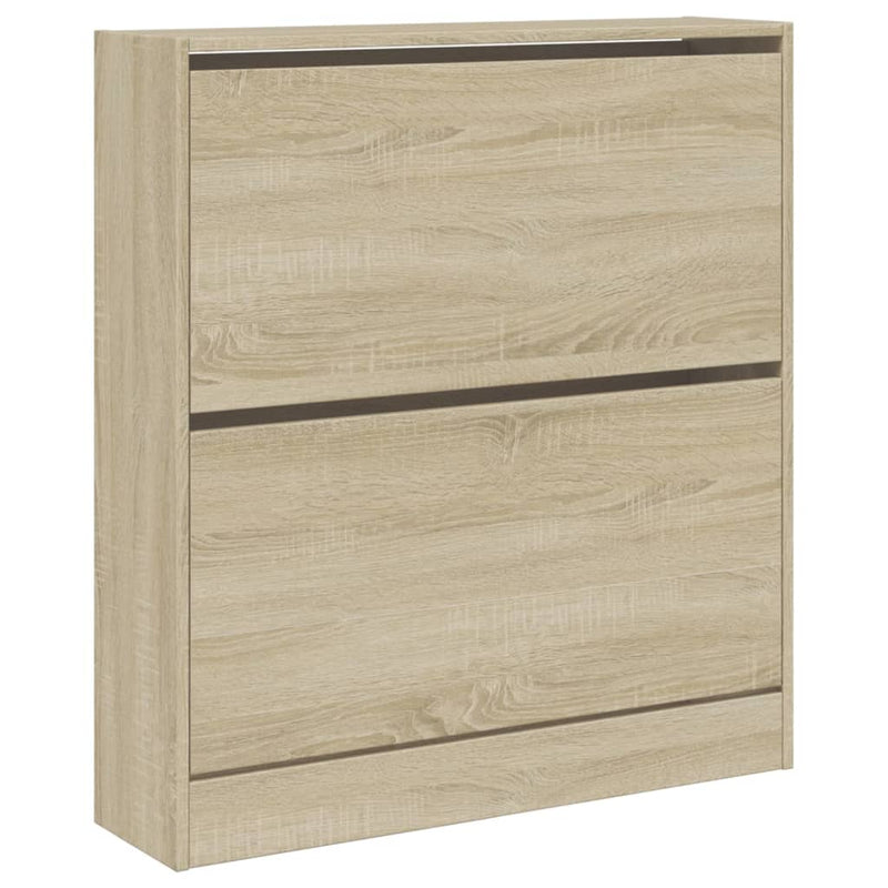 vidaXL sonoma tölgy színű szerelt fa cipőszekrény 80 x 21 x 87,5 cm