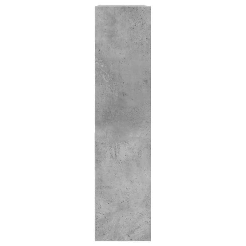 vidaXL betonszürke szerelt fa cipőszekrény 80 x 21 x 87,5 cm