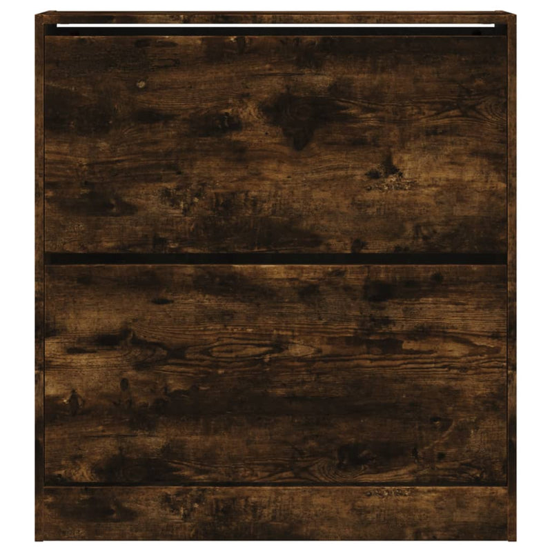 vidaXL füstös tölgy színű szerelt fa cipőszekrény 80 x 21 x 87,5 cm