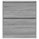 vidaXL szürke sonoma színű szerelt fa cipőszekrény 80 x 21 x 87,5 cm