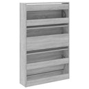vidaXL szürke sonoma színű szerelt fa cipősszekrény 80 x 21 x 125,5 cm