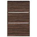 vidaXL barna tölgyszínű szerelt fa cipőszekrény 80 x 21 x 125,5 cm