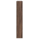 vidaXL barna tölgyszínű szerelt fa cipőszekrény 80 x 21 x 125,5 cm