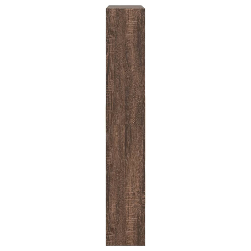 vidaXL barna tölgyszínű szerelt fa cipőszekrény 80 x 21 x 125,5 cm