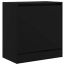 vidaXL fekete szerelt fa cipőszekrény 60 x 34 x 63,5 cm