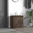 vidaXL barna tölgyszínű szerelt fa cipősszekrény 60 x 34 x 63,5 cm